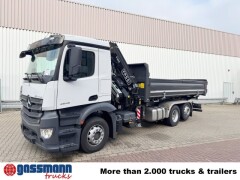 Mercedes Benz Actros 2545 L 6x2, 2x Bordmatik, Kran Fassi 