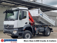 Mercedes Benz Arocs 1832 AK 4x4, MultimediaCockpit, Navi, Kran 