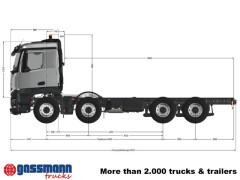 Mercedes Benz Arocs 3253 L 8x4/4, MultimediaCockpit, Navi, 